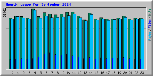 Hourly usage for September 2024