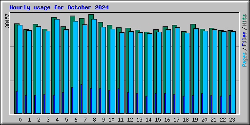 Hourly usage for October 2024